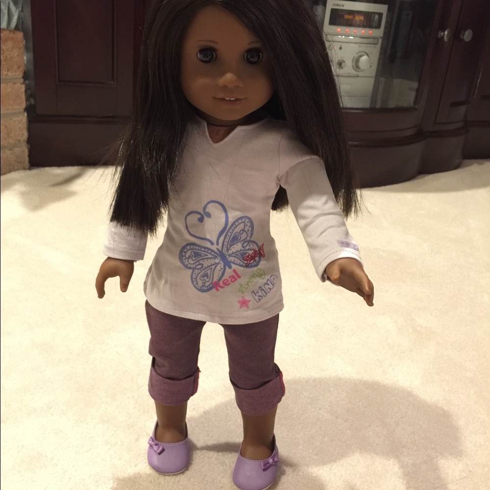 American Girls Doll with GK Gymnastics Leo outfit